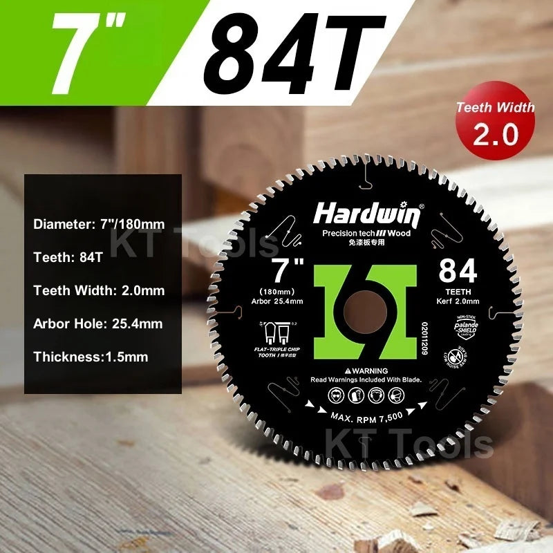 110/125/180/205/230mm Circular Saw Blade 2.0mm Teeth Kerf 40-96 Teeth Woodworking Cutting Saw Blades Disc for Cutting Wood Tools