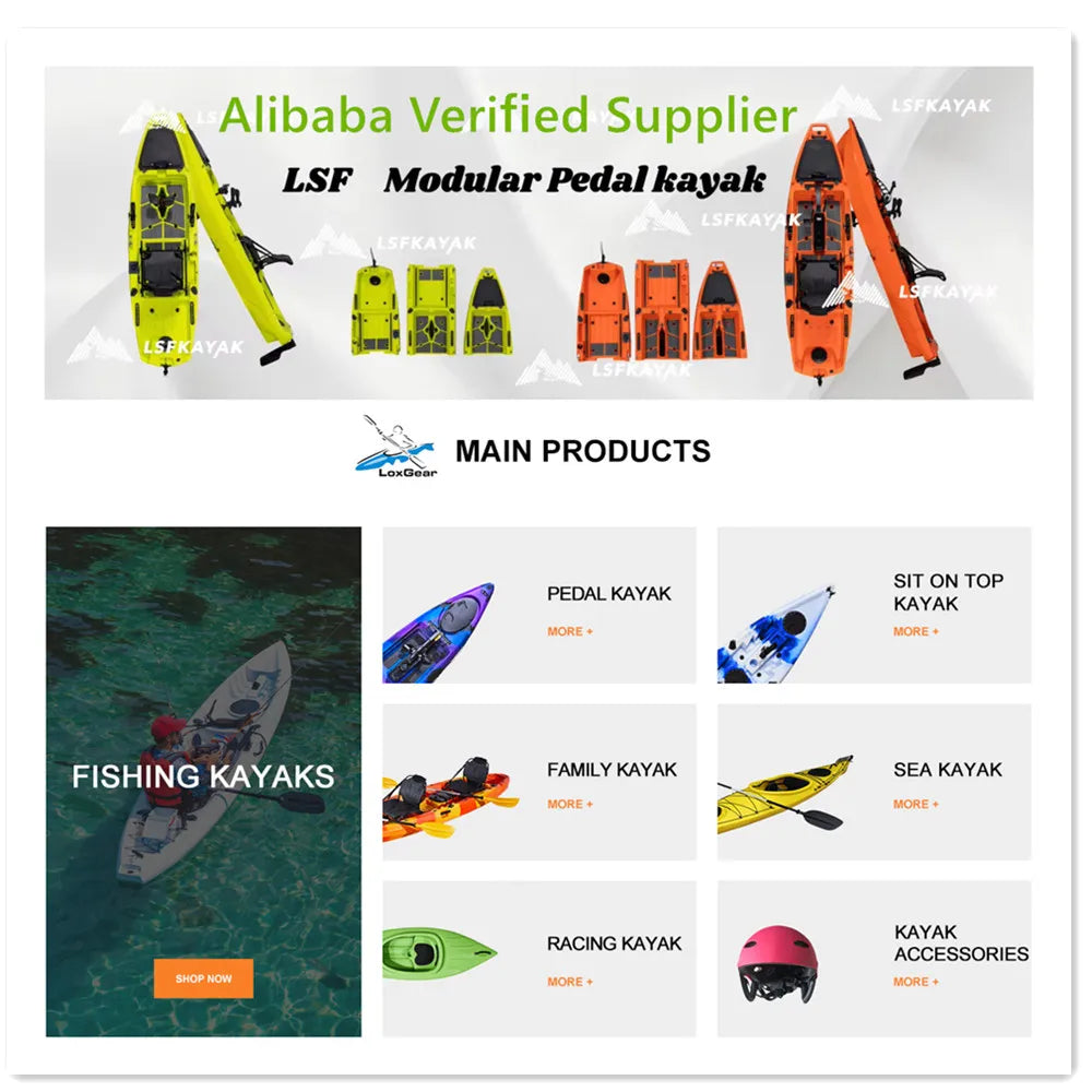 11ft Fishing Rotational Kayak With Propeller Pedal Drive Wide And Stable Sea Fishing Canoe