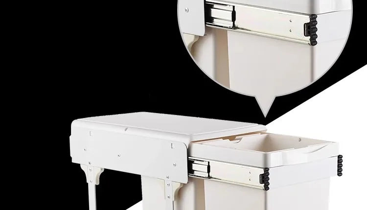 Kitchen Sink Trash Can Large Kitchen Cabinet Recycle Bin Food Waste Litter Bins Dustbin Recycling Trash Sorting Home Appliance