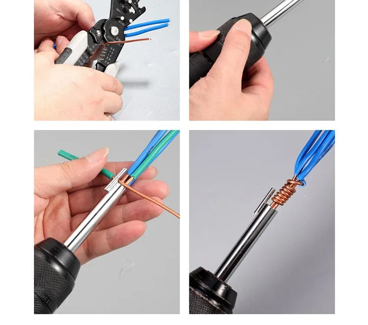 Wire Twisting Tools Handle Electrician Quickly Twister Twister Wire For Power Drill Drivers Twister Twisted Twist Cable Device