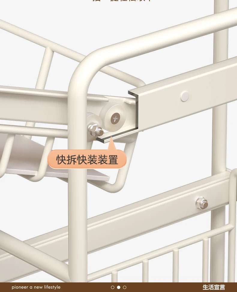 Kitchen Sink Storage Rack, Multi-Function Storage Organizer, Pot Cabinet Pull-Out Shelf, Adjustable Layer Organizer for Kitchen