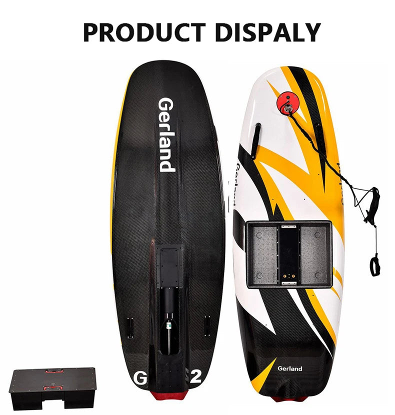 12KW high power motor carbon fiber battery agile electric surfboard
