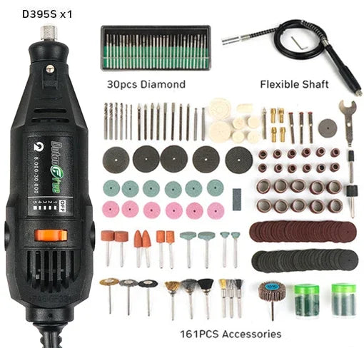 130W Power Tools Electric Mini Drill Die Grinder Engraver Polisher with Rotary Tools Set Kit Variable Speed Dremel Engraving Pen