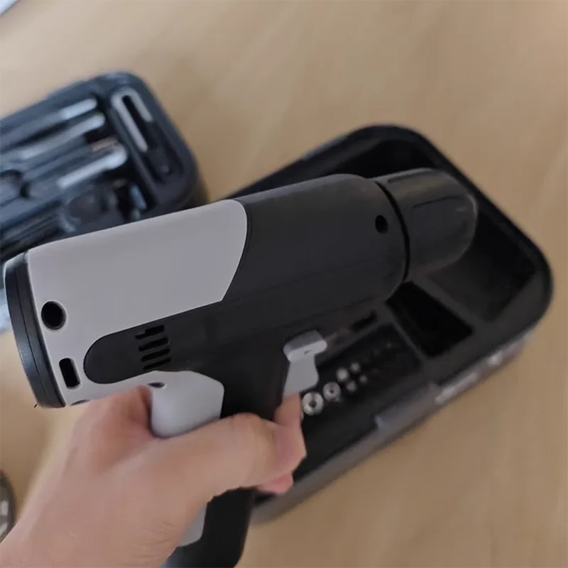 Electric Drill Tool Set Complete Repair Toolkit Electric Hardware Household Recharged Combination Tools Set Luxury Gift Box Kit