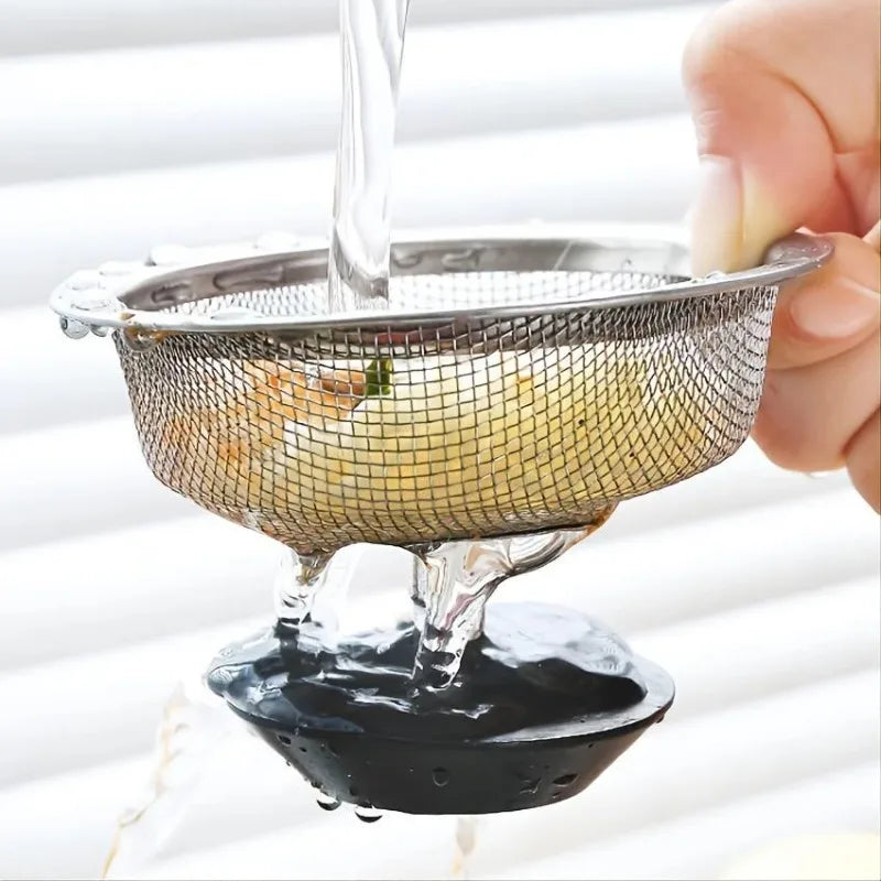 Kitchen Sink Filter Stainless Steel Sink Sewer Mesh Strainers Kitchen Tools Bathroom Floor Drains Hair Catcher Waste Plug Filter