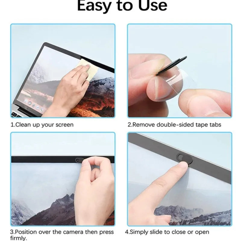 3/6/12pcs Laptop Camera Cover Slide Webcam Blocker , for iPhone, iPad, MacBook Pro Ultra Thin Camera Privacy Protector