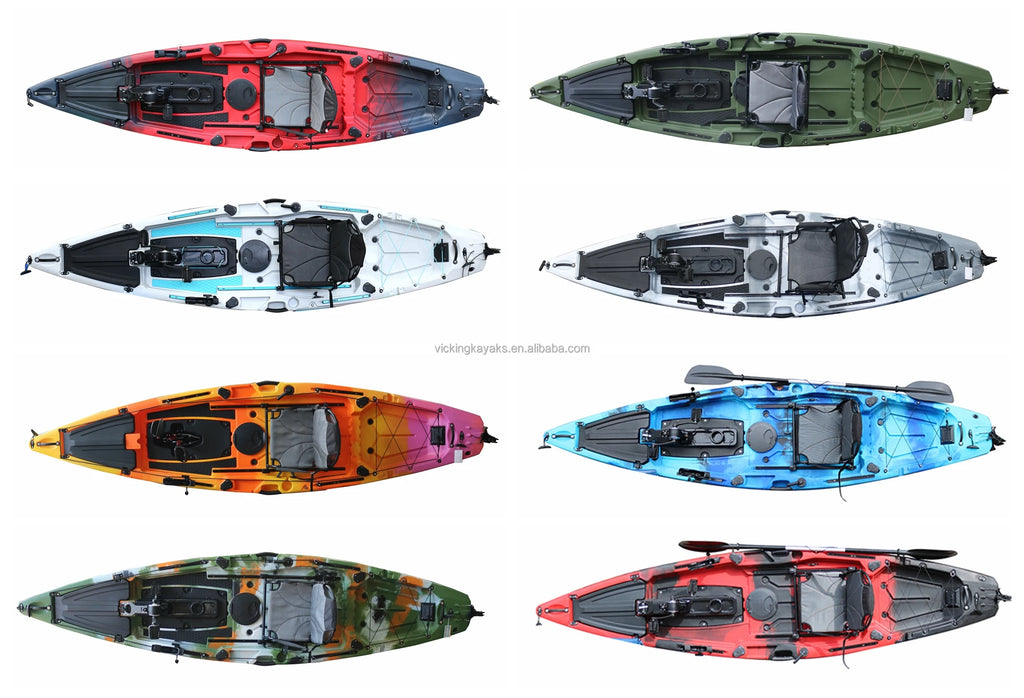 2025 Best 14FT Propeller Drive Fishing Kayak 550 LBS Modular Pedal Motor HDPE Tandem Experienced Surfing 2 Persons