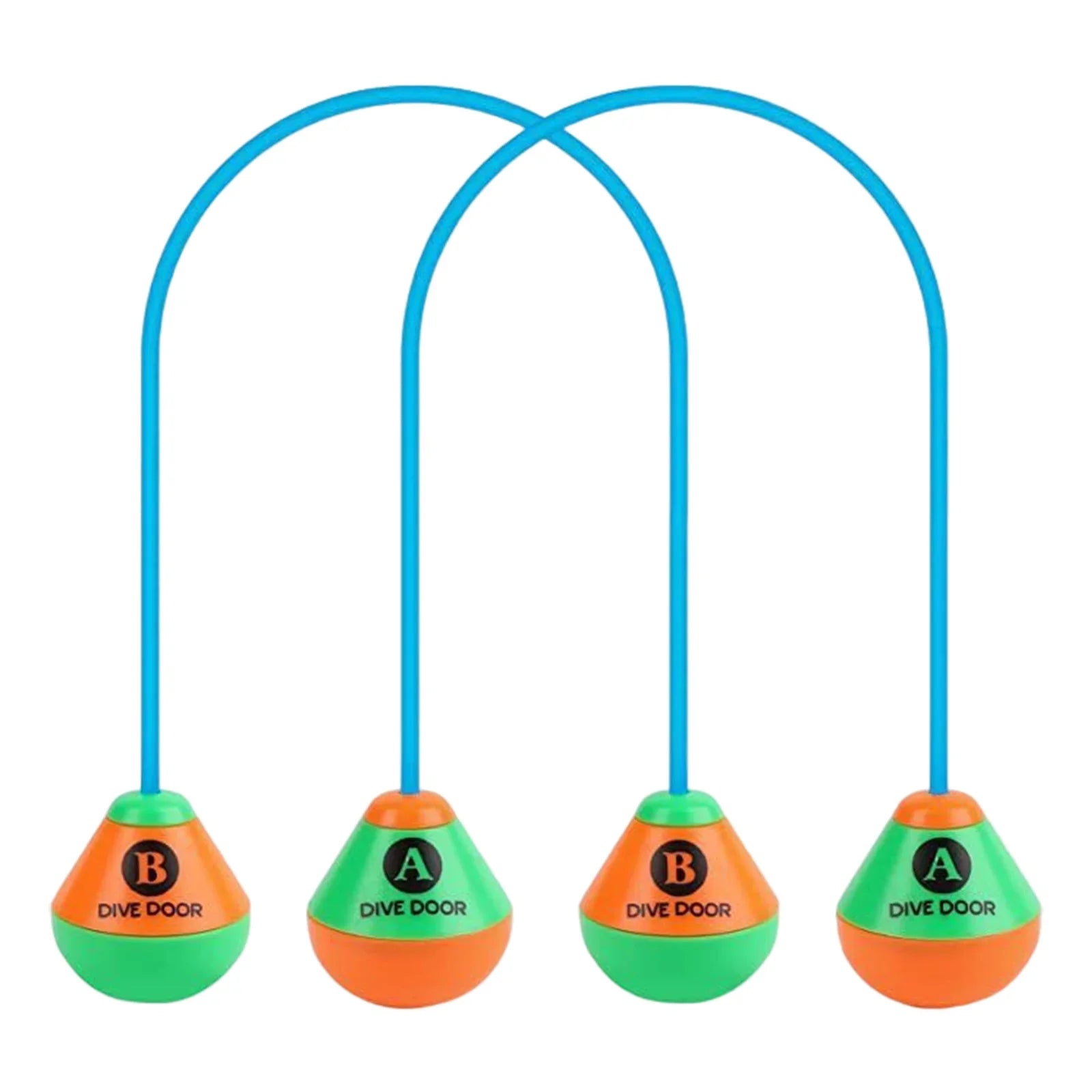 2pcs/set Through Door Diving Ring Funny Swimming Game Aids Reusable Underwater Swimming For Adults Kids Pool Through Rings