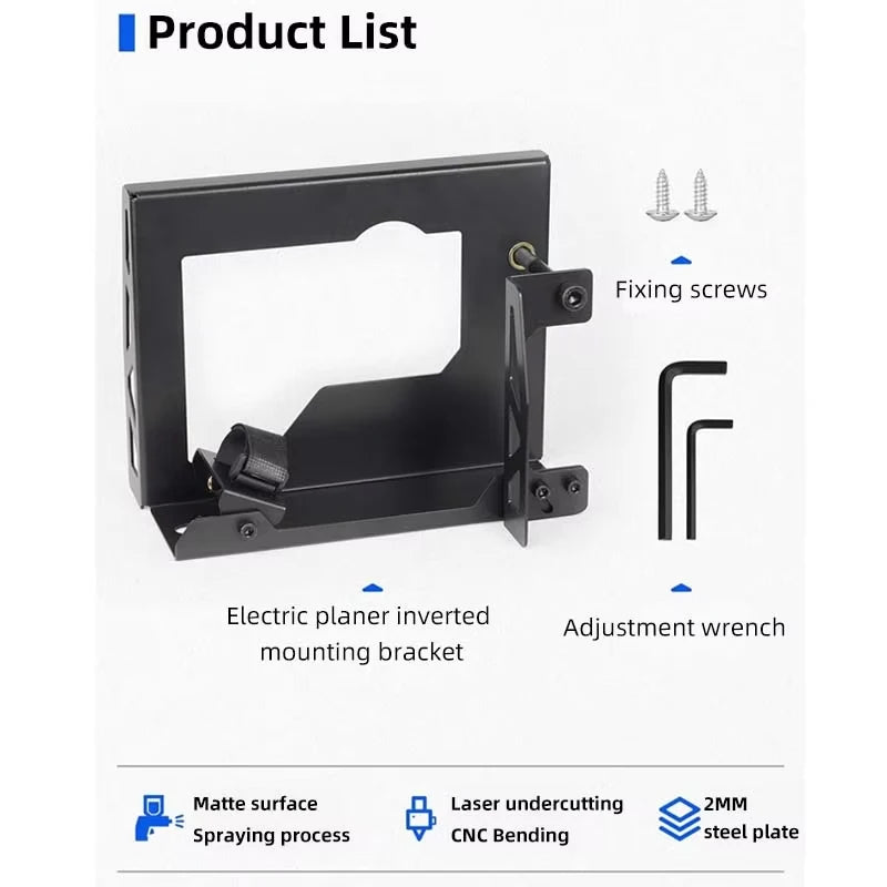 Electric Planer Inverted Stand Woodworking Planer Stand DIY Woodworking Tools Household Flip Mounting Tool
