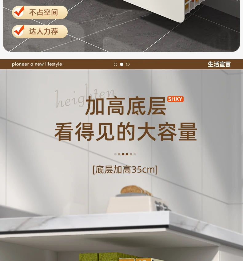 Kitchen Sink Storage Rack, Multi-Function Storage Organizer, Pot Cabinet Pull-Out Shelf, Adjustable Layer Organizer for Kitchen