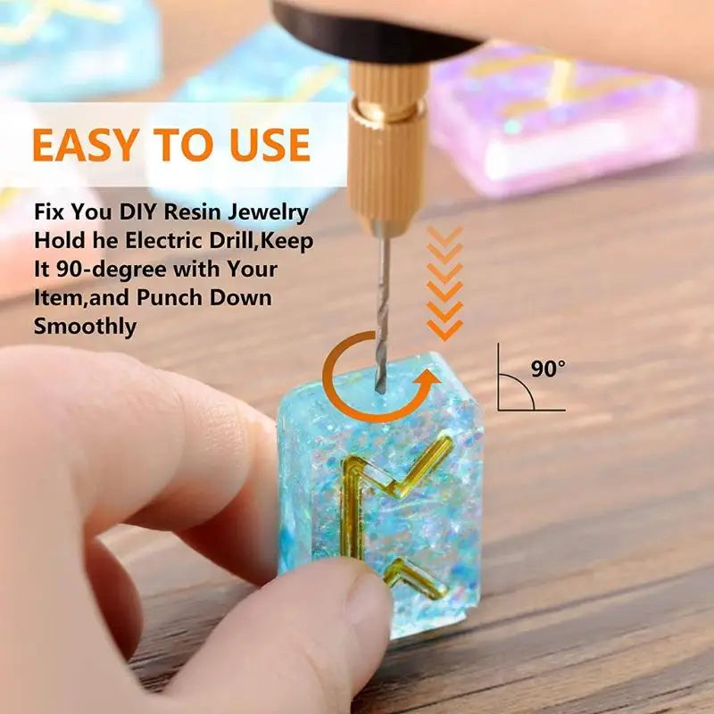 Handheld Mini Electric Drill DIY Electric USB Electric Drill Tools For Epoxy Resin Jewelry Making Wood Craft Engraving Pen Tool