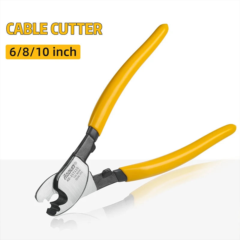 Electrician Professional Pliers Insulated Cable Cutter Shock Wire Stripper Tool Pliers Cable Scissors Hand Tools