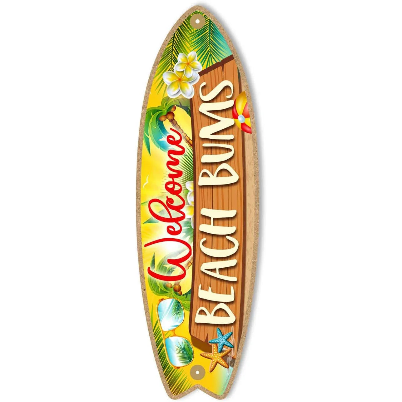Surfboard Wooden Hanging Sign Ocean Decor Summer Decor Outdoor Decor Summer Theme Wall Decor Beach Signs for Home Cafe Bar Decor
