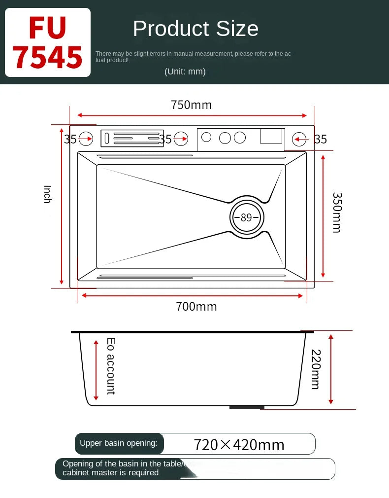 Smart Multifunction Piano Key Waterfall Large Sink 304 Stainless Steel Home Kitchen Sink with Dish Drying Holder