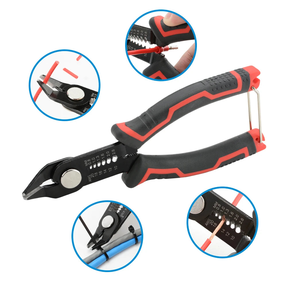 Wire Stripper Pliers Automatic Stripping Cutter Cable Wire Crimping Electrician Repair Tools Wire Stripper Tool hand tools