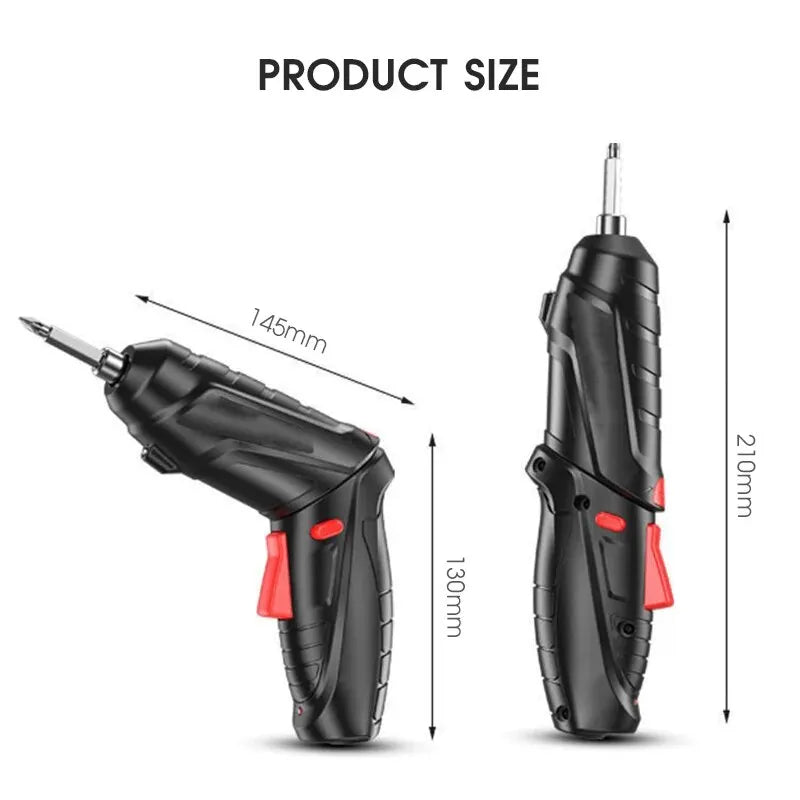 electric screw driver Mini Household Electric Drill Rotated Cordless Screwdriver  Power Tools Household Maintenance Repair