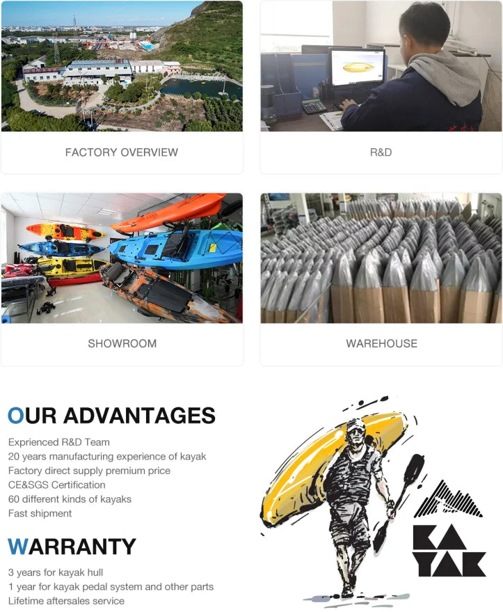 11ft Fishing Rotational Kayak With Propeller Pedal Drive Wide And Stable Sea Fishing Canoe