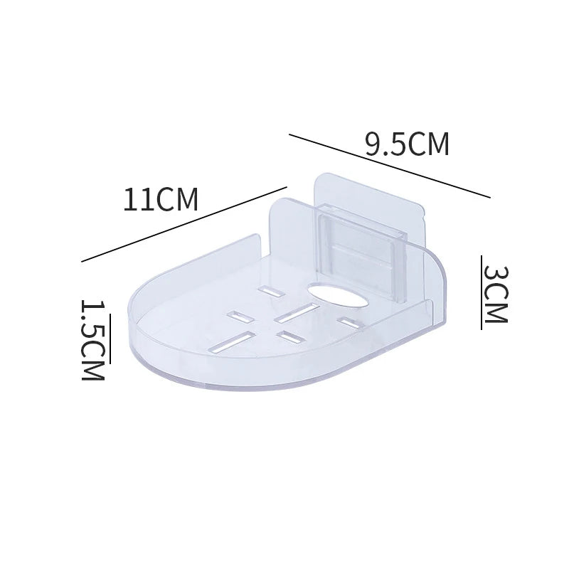 1/2PCS Wall Mounted Camera Bracket Adhesive, No Drilling, Household Indoor Storage, Fixed Monitoring Rack, Tray, Item Storage