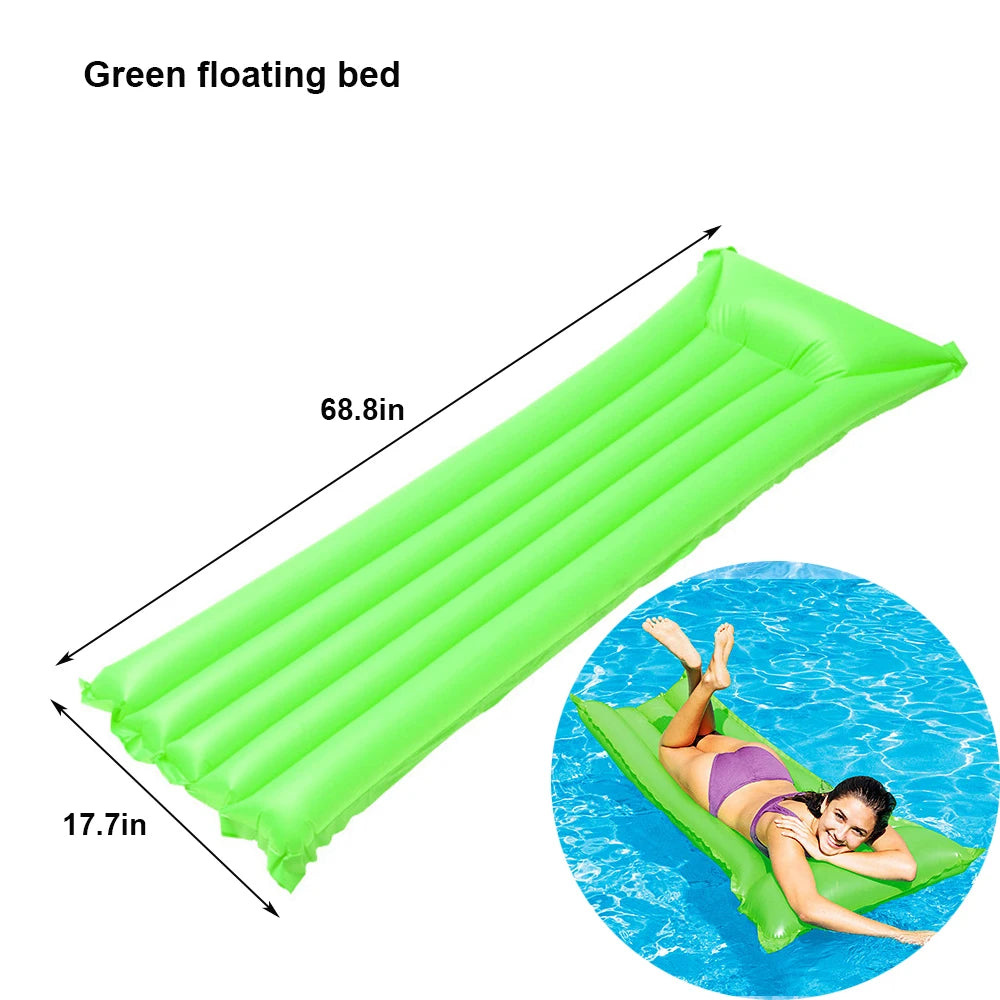 Rooxin Inflatable Swim Stick Pool Float Stick Swim Ring Tube Water Floating Ring Water Hammock Swimming Circle Pool Beach Float