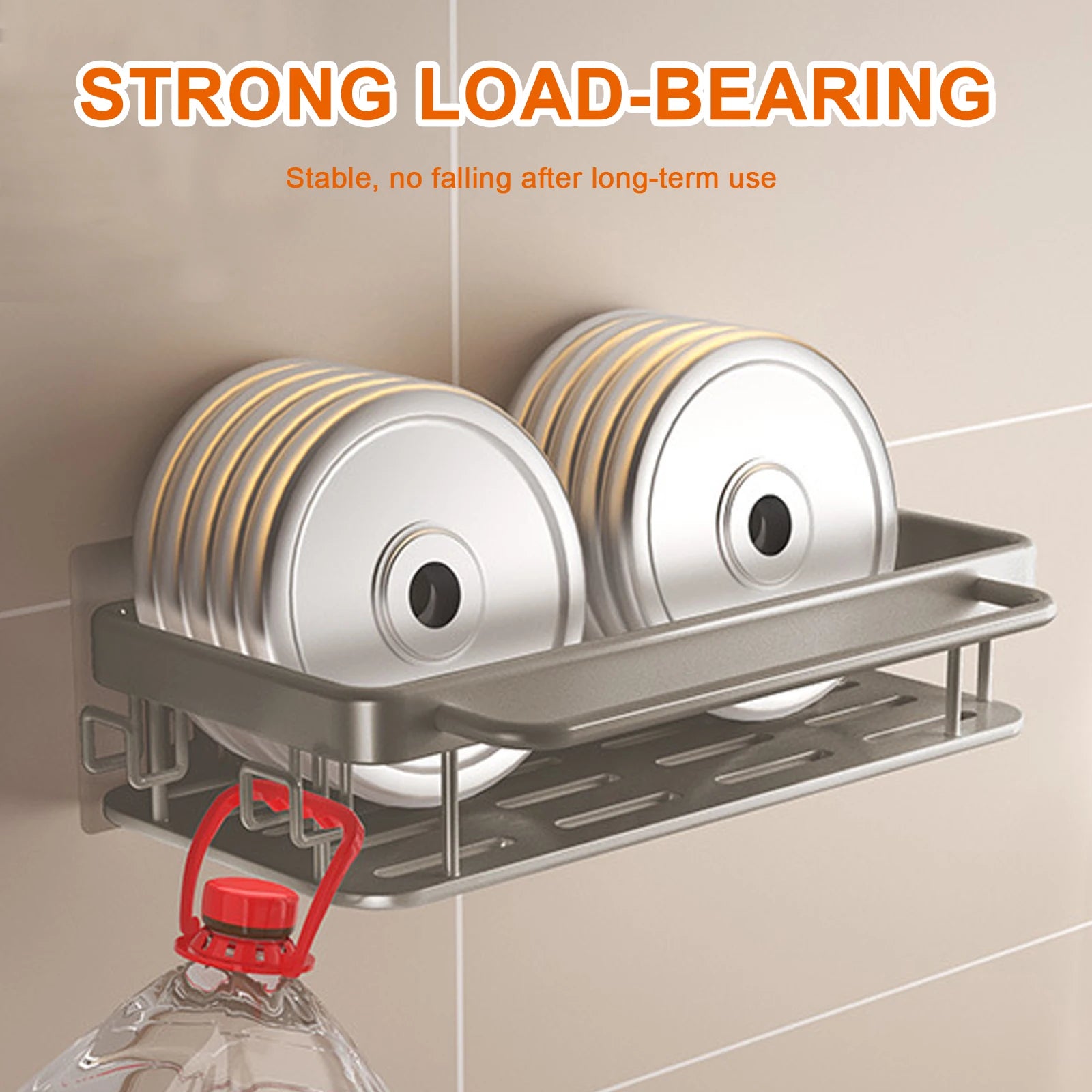 Kitchen Sink Drain Rack With Tray Aluminum Sink Shelf Soap Sponge Holder Dishcloth Towel Rack filter basket