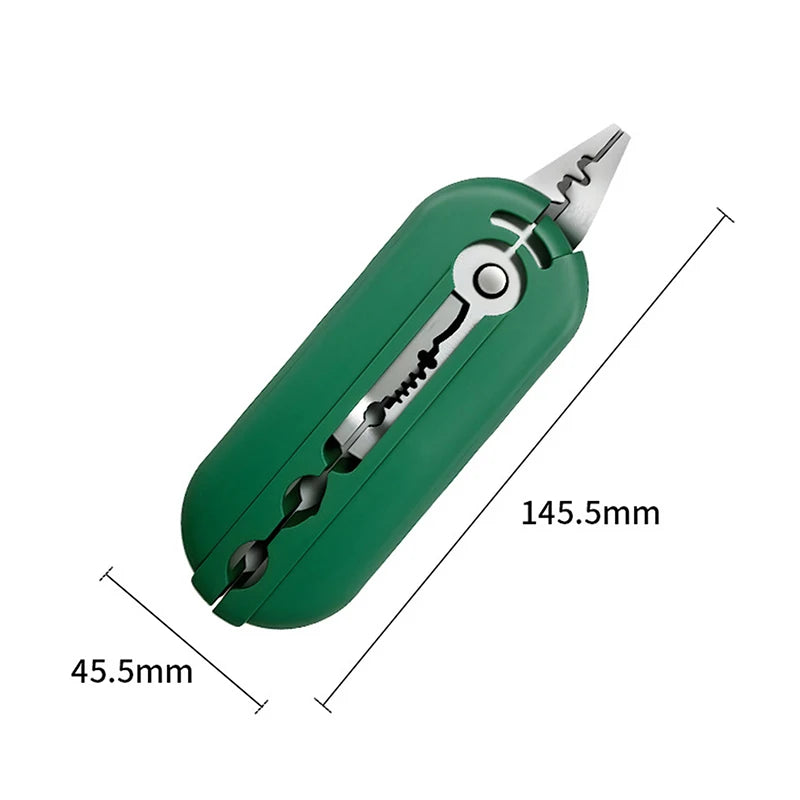 Electricians Tools Set: Multifunction Plier, Wire Stripper, Mini Cable Cutter for DIY Repair