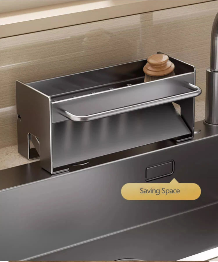 Kitchen Sink Stand Sponge Holder Dish Drainer Organizers Storage Accessories Shelf Storage Organizer Dish Drying Rack Gadgets