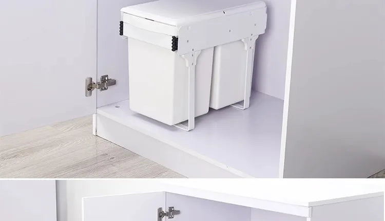 Kitchen Sink Trash Can Large Kitchen Cabinet Recycle Bin Food Waste Litter Bins Dustbin Recycling Trash Sorting Home Appliance