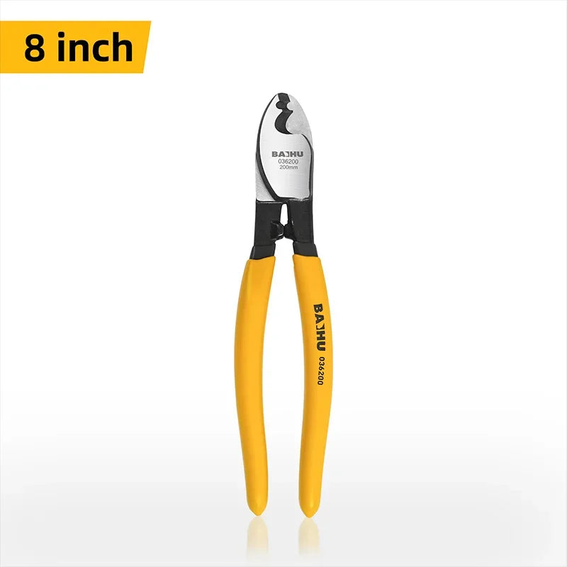 Electrician Professional Pliers Insulated Cable Cutter Shock Wire Stripper Tool Pliers Cable Scissors Hand Tools