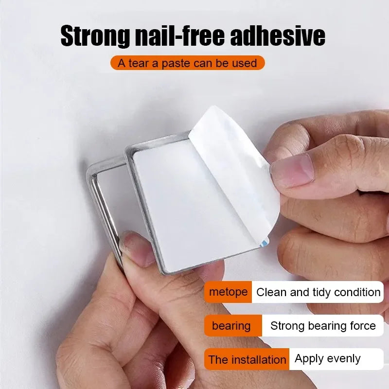 Kitchen Sink Drain Basket, Drain Cleaning Brush, Sponge Holder, Wall Hooks, Home Organizer, Stainless Steel